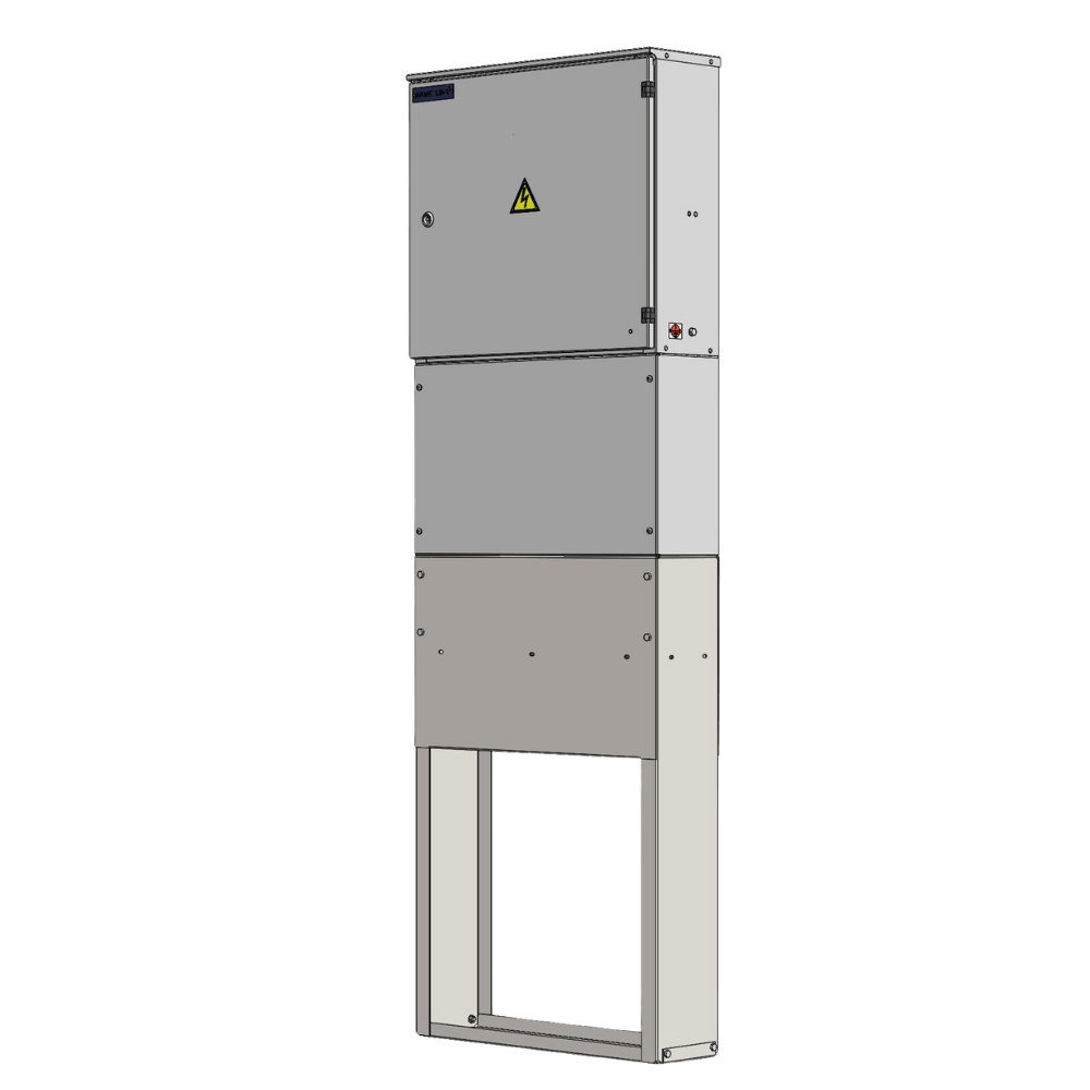 302 ĮEAS - 302 įvadinė elektros apskaitos spinta su pamatu ir cokoliu